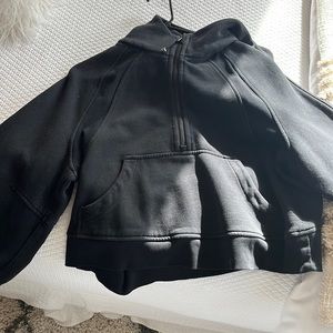 Lululemon Black Scuba Half Zip Hoodie M/L